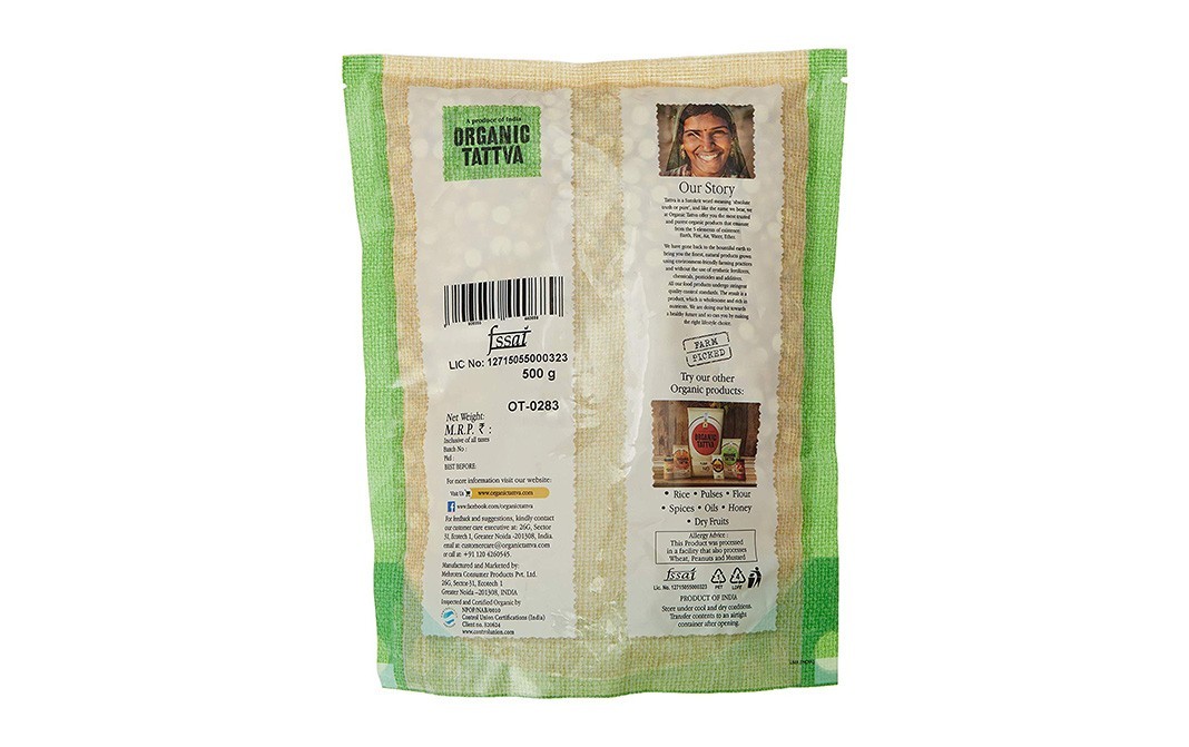 Organic Tattva Roasted Chana Dal    Pack  500 grams